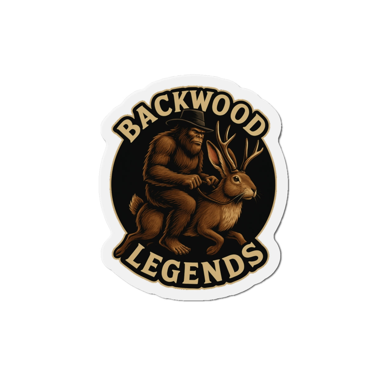 Backwood Legends Ride of the Wild Ones Die-Cut Magnet