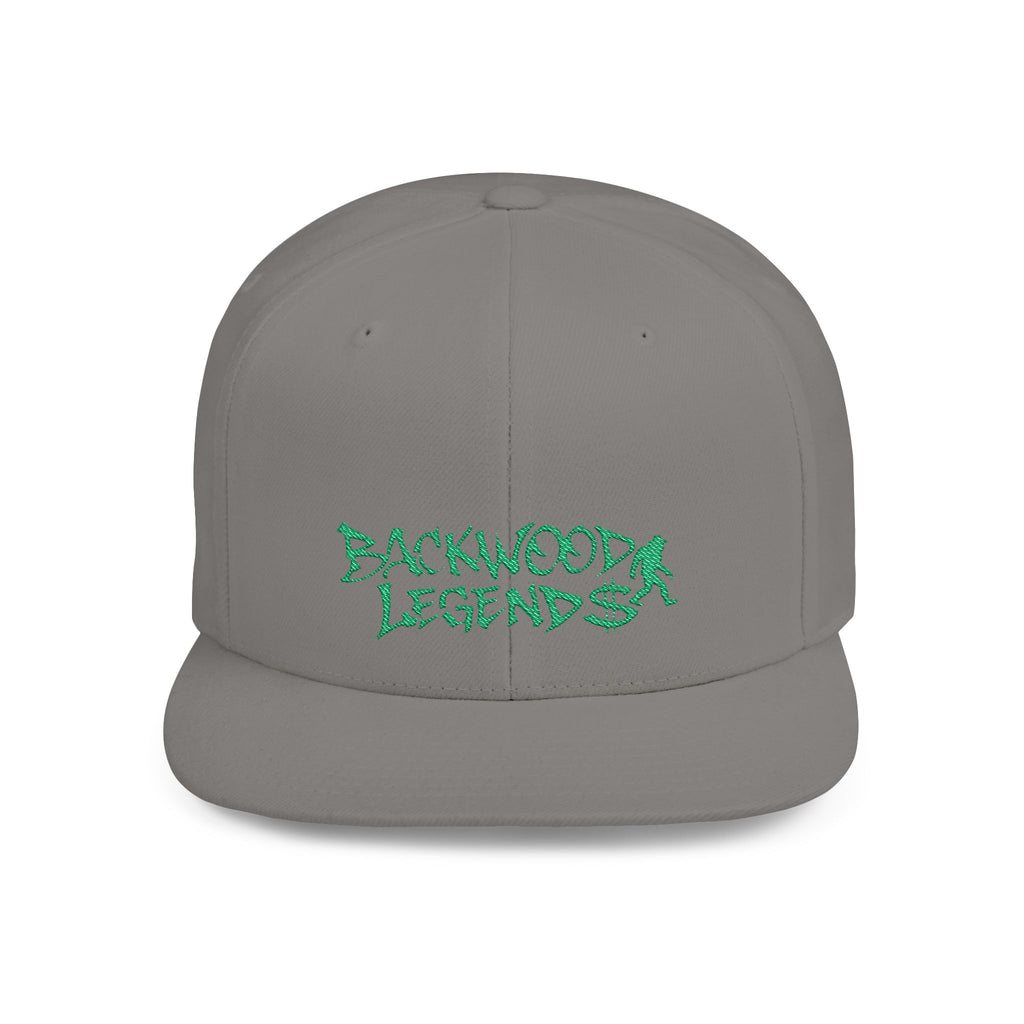 Backwood Legends Flat Bill Snapback Hat – Embroidered Streetwear Cap