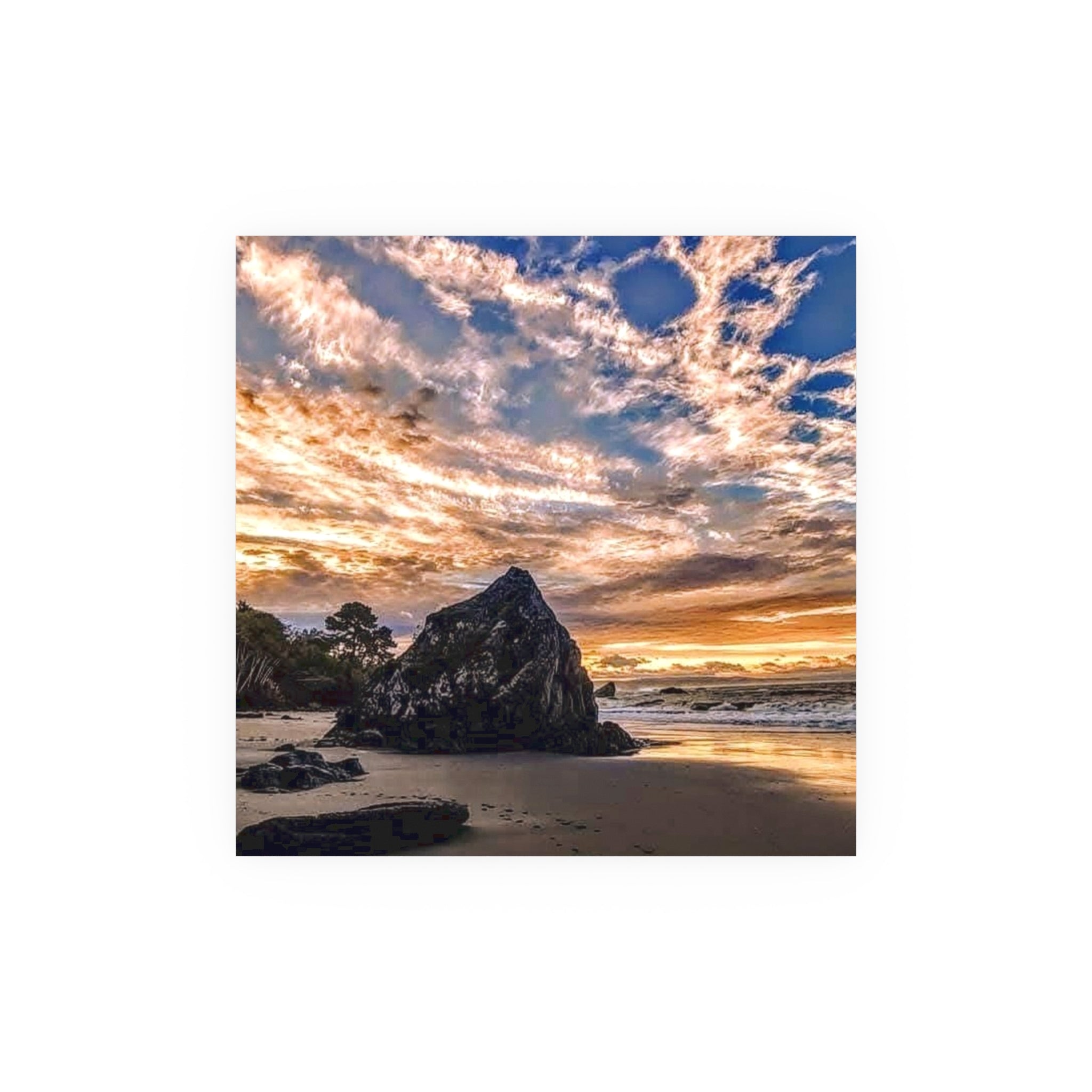 Sunrise of Fire At Old Home Beach Fine Art