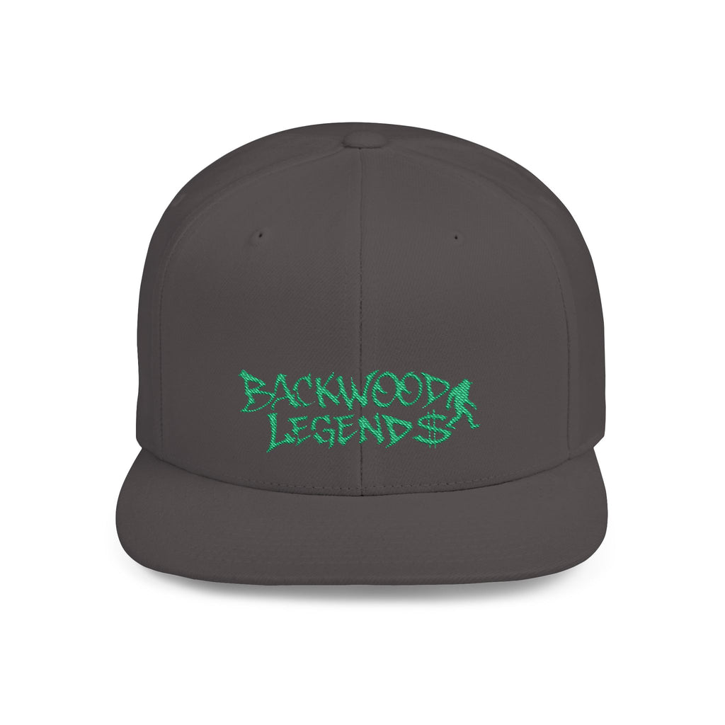 Backwood Legends Flat Bill Snapback Hat – Embroidered Streetwear Cap