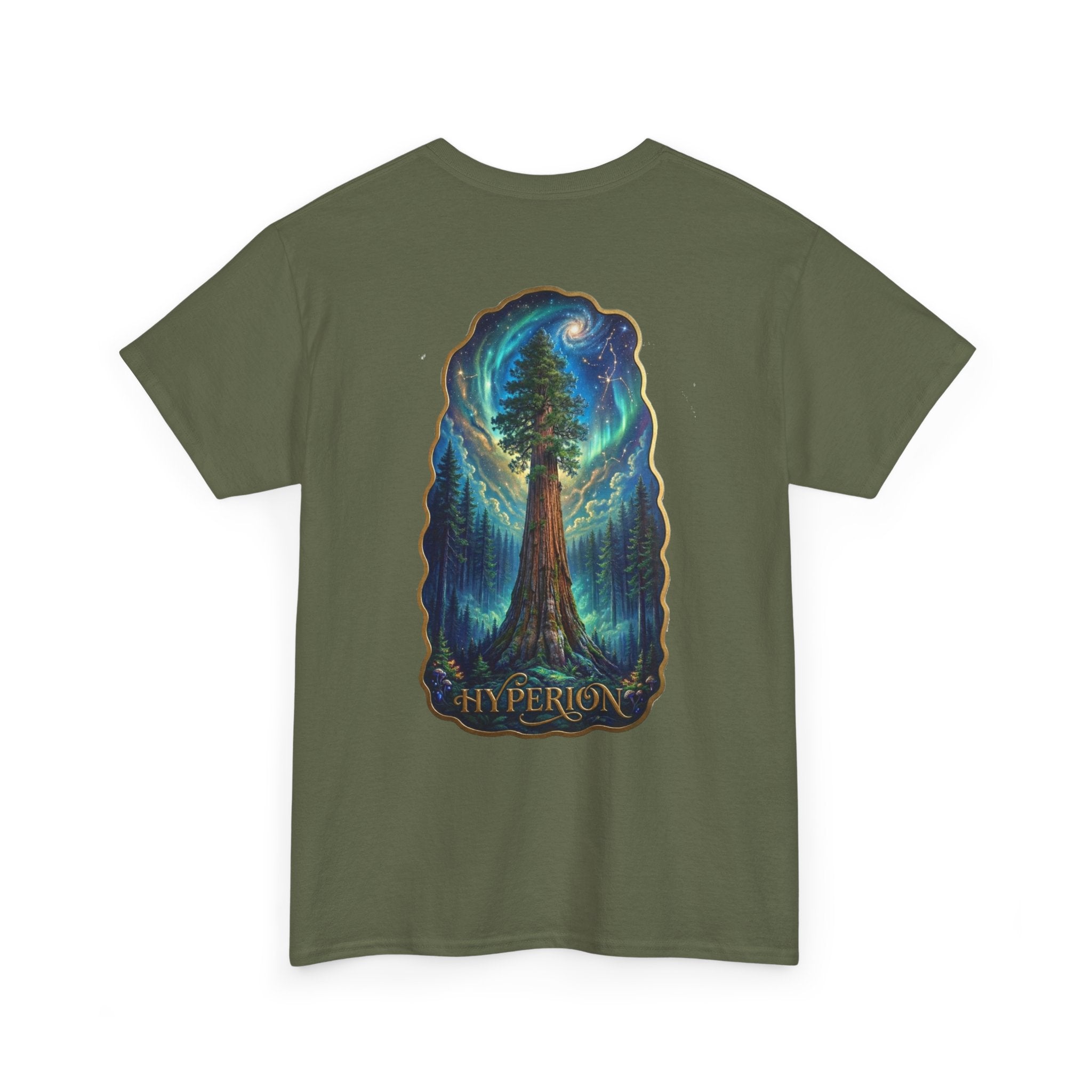 Hyperion Rising: Where Earth Touches the Stars Short Sleeve Shirt