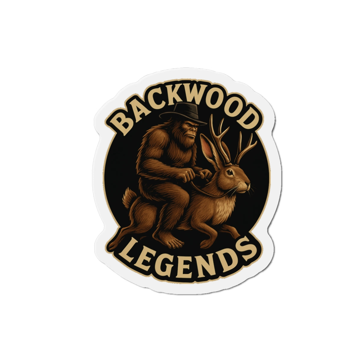 Backwood Legends Ride of the Wild Ones Die-Cut Magnet