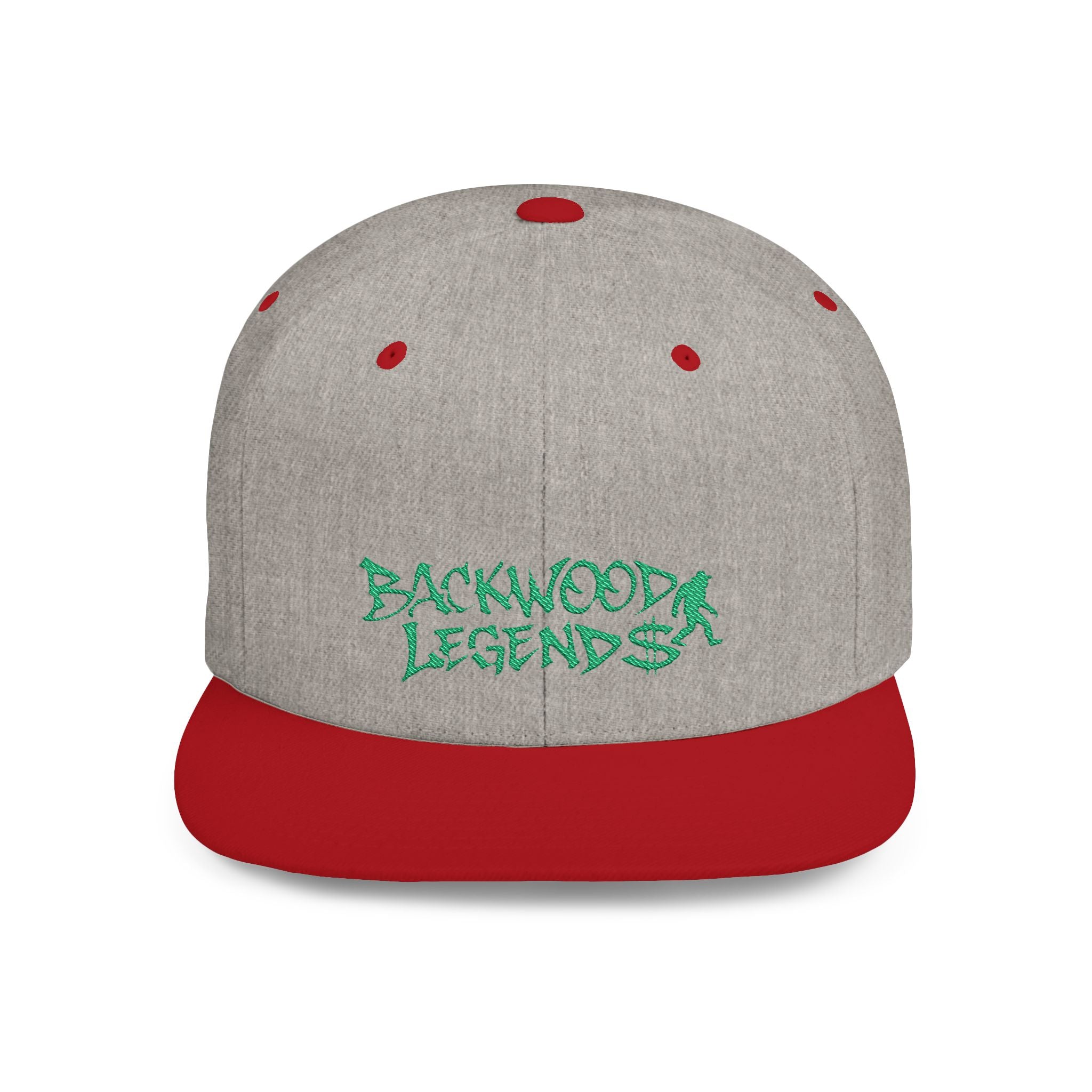 Backwood Legends Flat Bill Snapback Hat – Embroidered Streetwear Cap