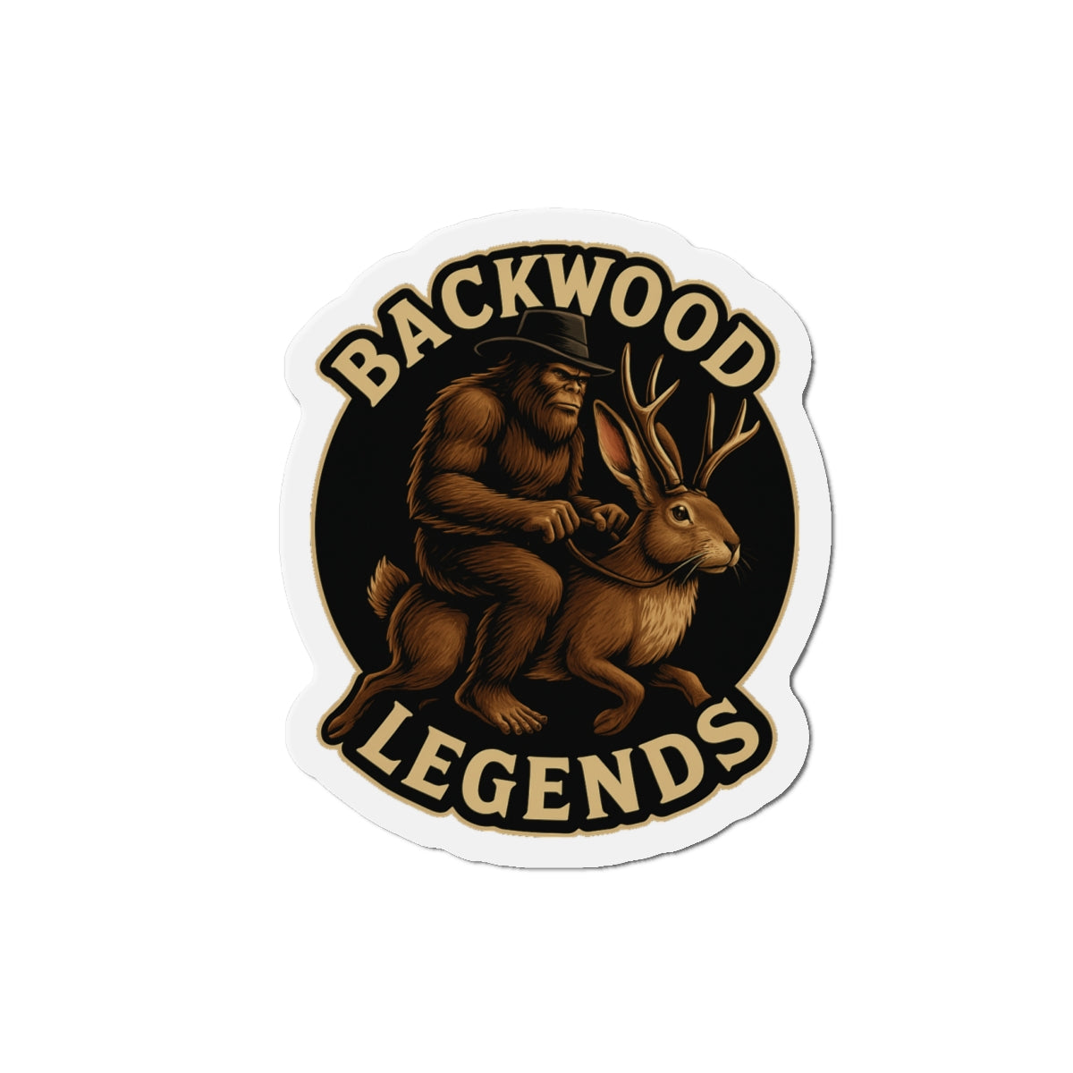 Backwood Legends Ride of the Wild Ones Die-Cut Magnet