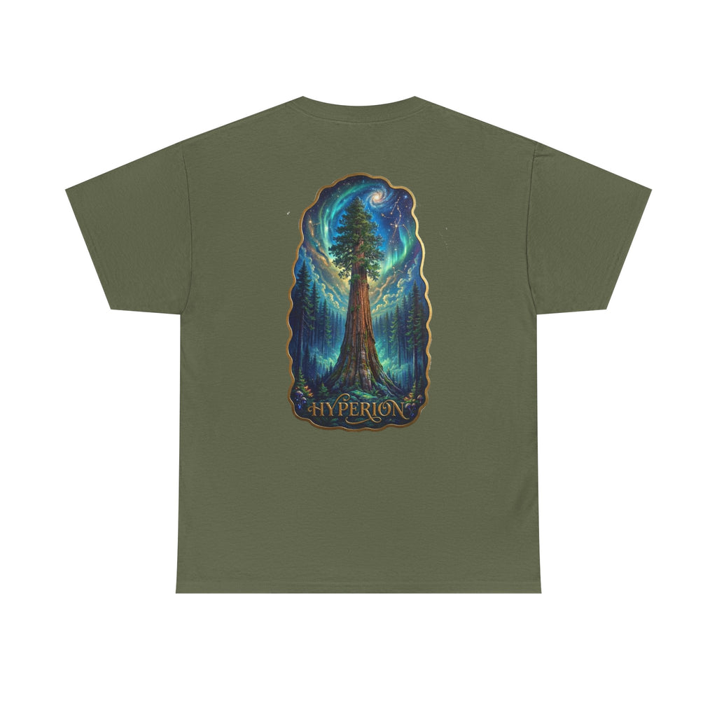 Hyperion Rising: Where Earth Touches the Stars Short Sleeve Shirt