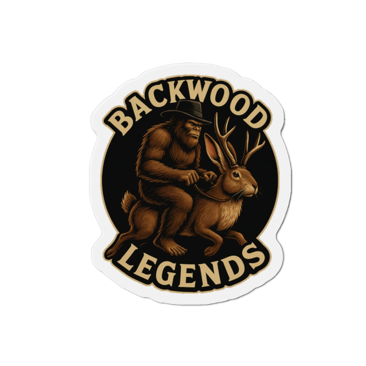 Backwood Legends Ride of the Wild Ones Die-Cut Magnet