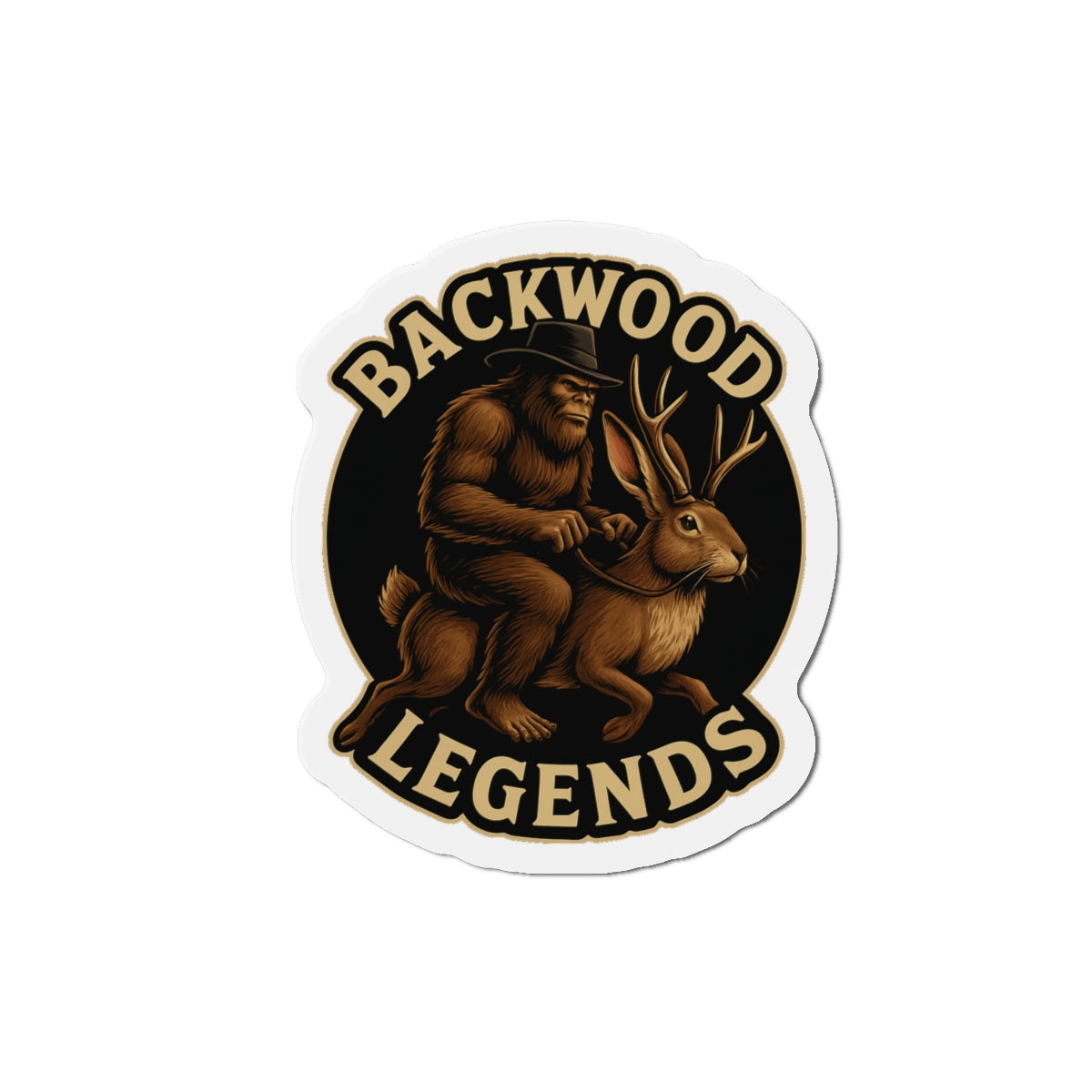 Backwood Legends Ride of the Wild Ones Die-Cut Magnet
