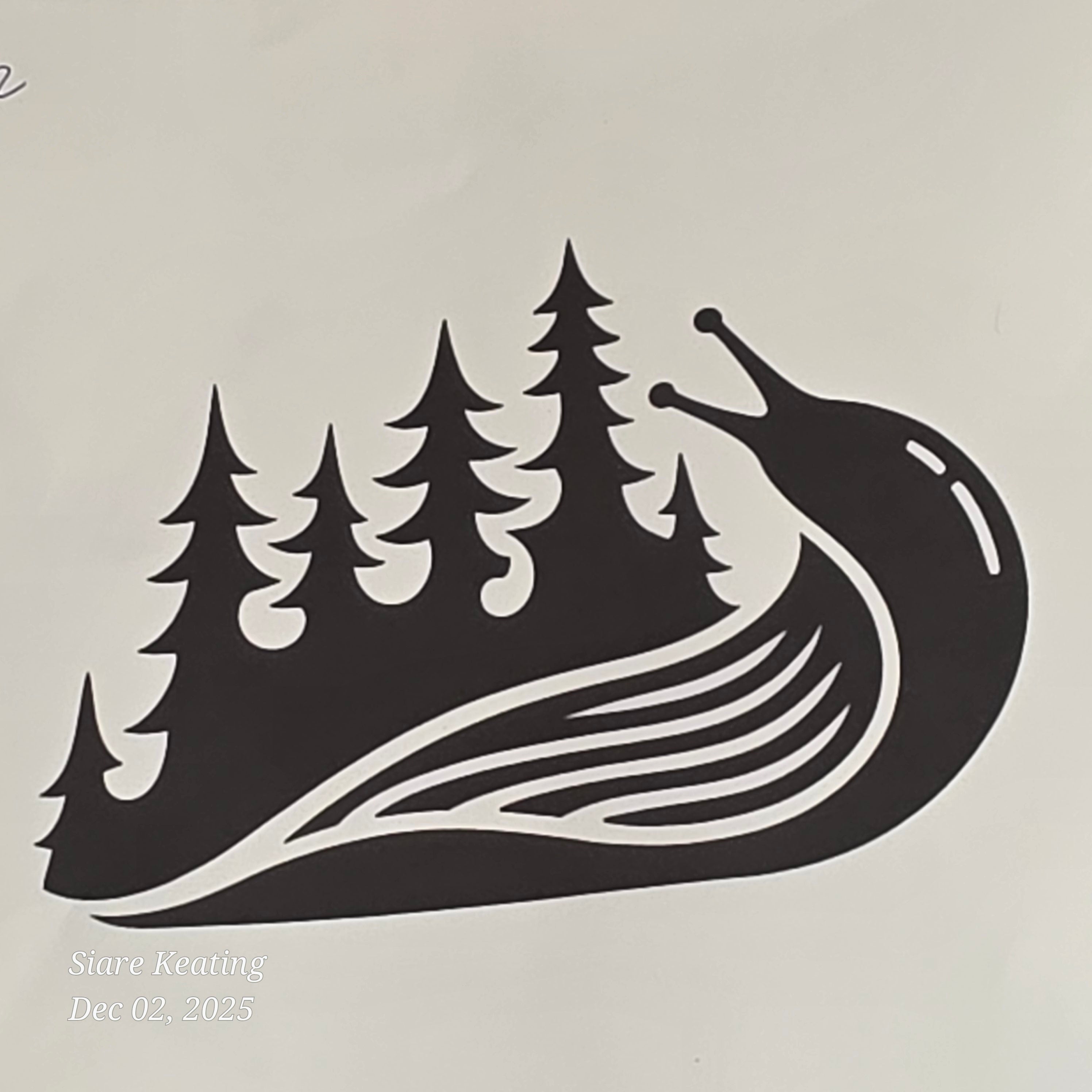 Redwood Banana Slug Trail Guardian Decal