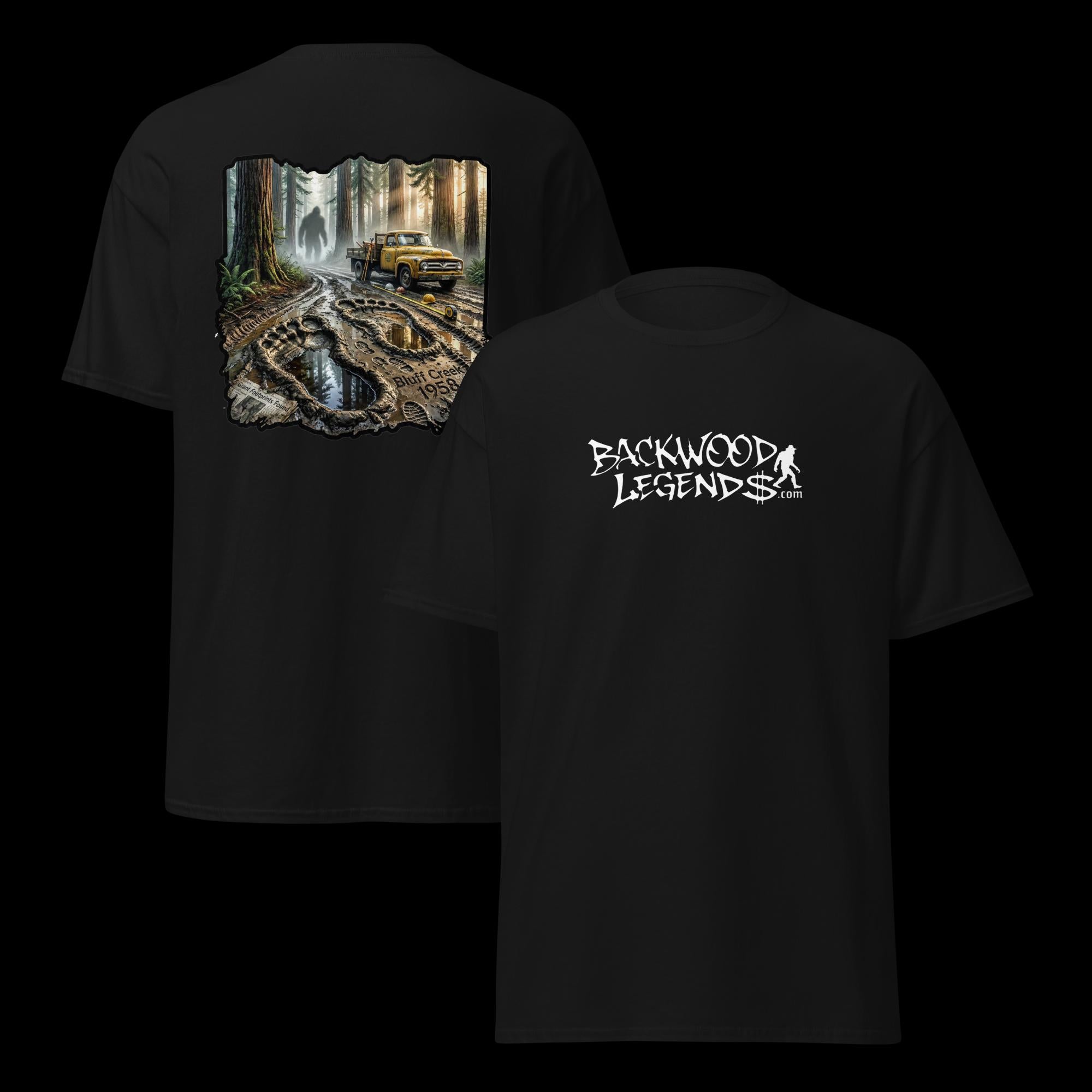 Bluff Creek FootPrints 1958 TShirt Sasquatch